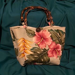 ALOHA Wear Island Trend Bag - Bamboo Handle Purse